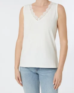 Top mit Spitze Janina, V-Ausschnitt-KiK Onlineshop Cheap
