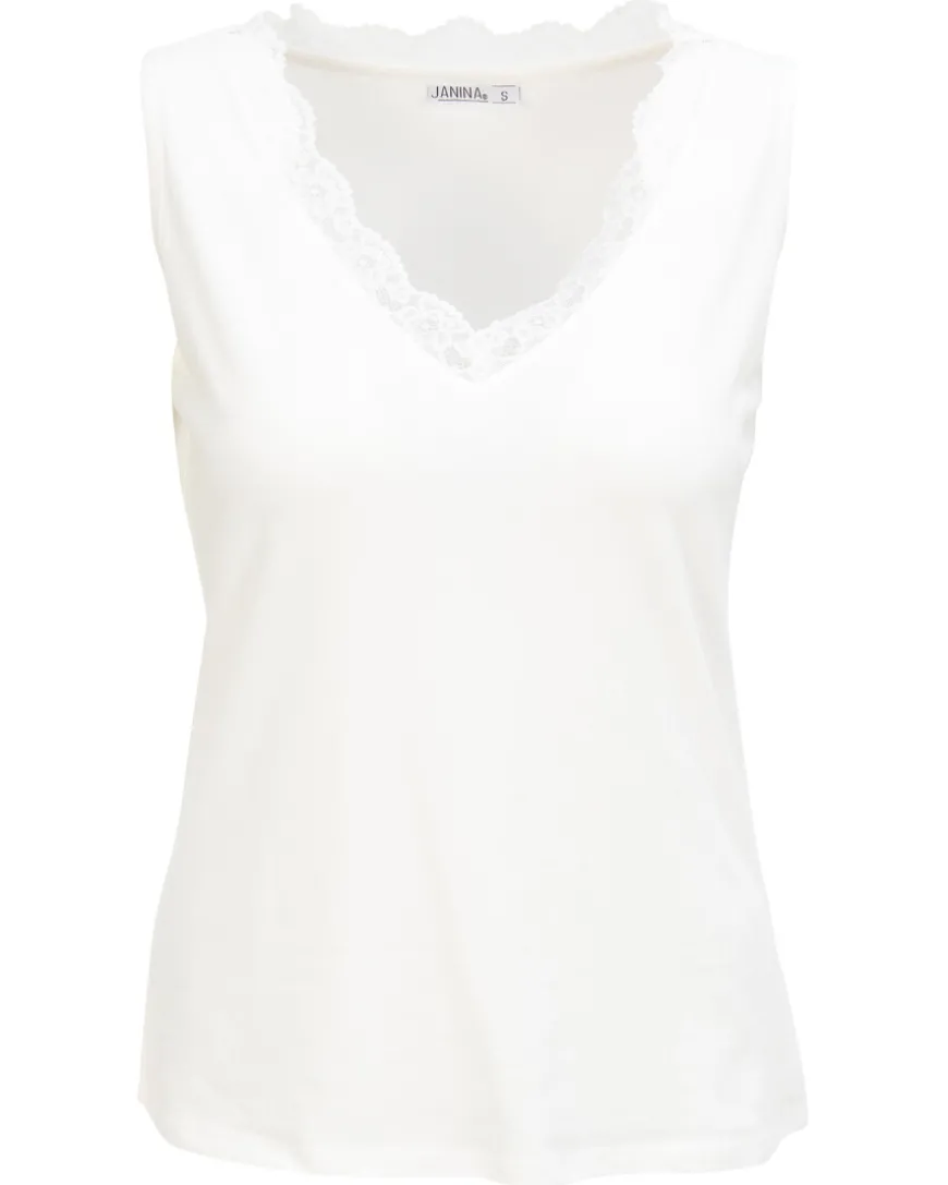 Top mit Spitze Janina, V-Ausschnitt-KiK Onlineshop Cheap