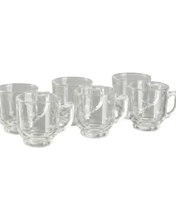Transparente Kaffeegläser 6er-Pack, ca. 90 ml-KiK Onlineshop New