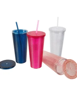 Trinkbecher Diamantoptik ca. 700 ml-KiK Onlineshop Fashion