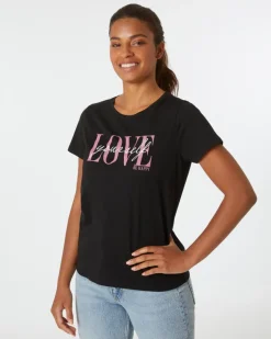 T-Shirt aus Baumwolle Janina, verschiedene Designs-KiK Onlineshop Best