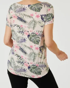 T-Shirt aus Viskose Janina, Rundhalsausschnitt-KiK Onlineshop New