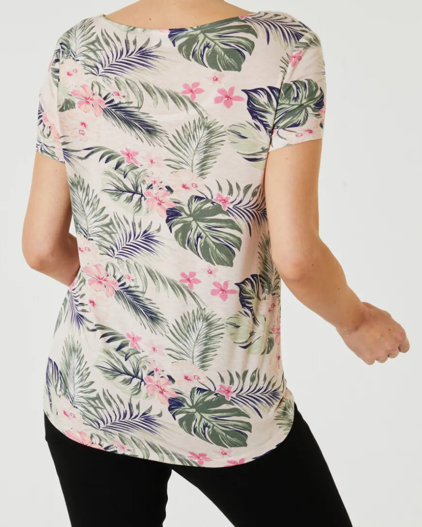 T-Shirt aus Viskose Janina, Rundhalsausschnitt-KiK Onlineshop New