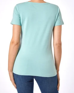 T-Shirt Basic Janina, V-Ausschnitt-KiK Onlineshop Outlet