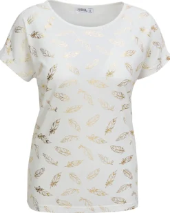T-Shirt Federn Janina, Rundhalsausschnitt-KiK Onlineshop Best Sale