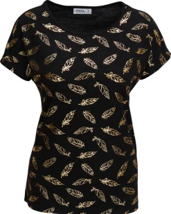 T-Shirt Federn Janina, Rundhalsausschnitt-KiK Onlineshop Online