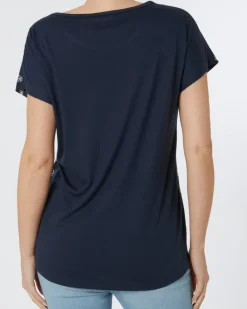 T-Shirt Federn Janina, Rundhalsausschnitt-KiK Onlineshop Clearance