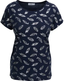 T-Shirt Federn Janina, Rundhalsausschnitt-KiK Onlineshop Clearance