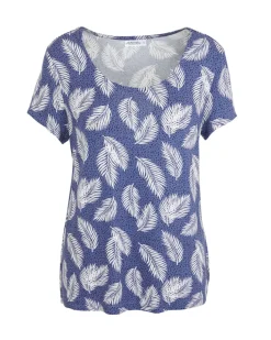 T-Shirt Federn Janina, Rundhalsausschnitt-KiK Onlineshop Cheap