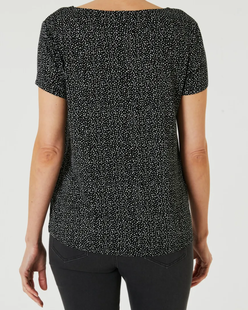 T-Shirt gepunktet Janina, Rundhalsausschnitt-KiK Onlineshop Best Sale