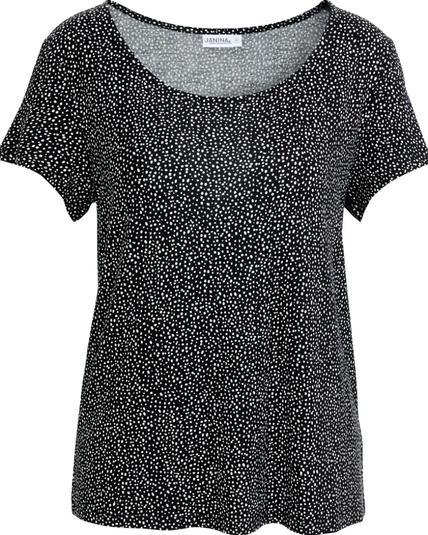 T-Shirt gepunktet Janina, Rundhalsausschnitt-KiK Onlineshop Best Sale