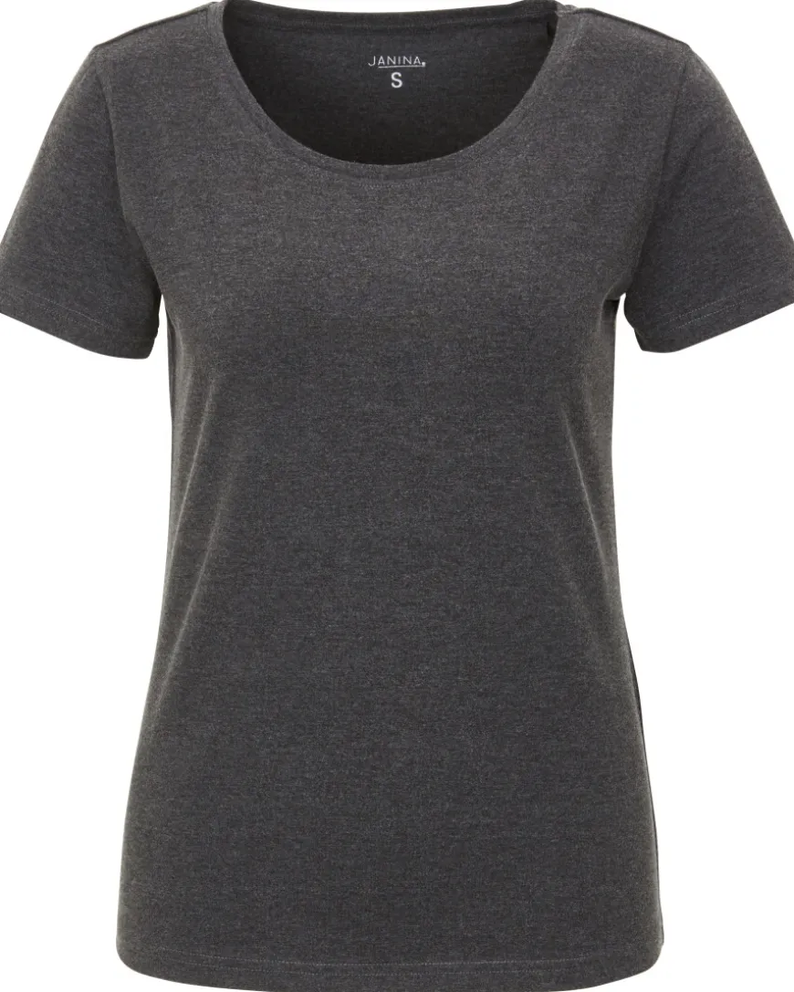 T-Shirt in Melange Janina, Rundhalsausschnitt-KiK Onlineshop Flash Sale