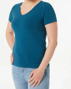 T-Shirt in Janina, V-Ausschnitt-KiK Onlineshop Hot
