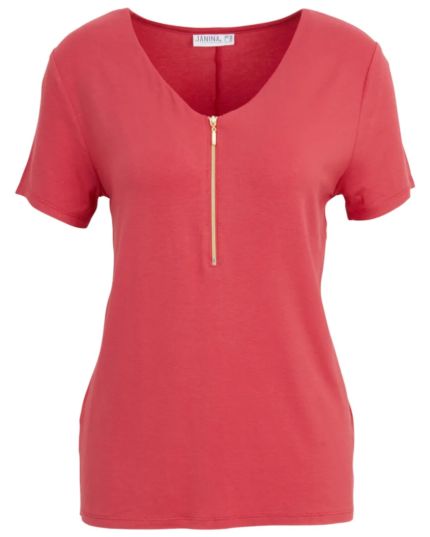 T-Shirt Janina, Reißverschluss-KiK Onlineshop Fashion