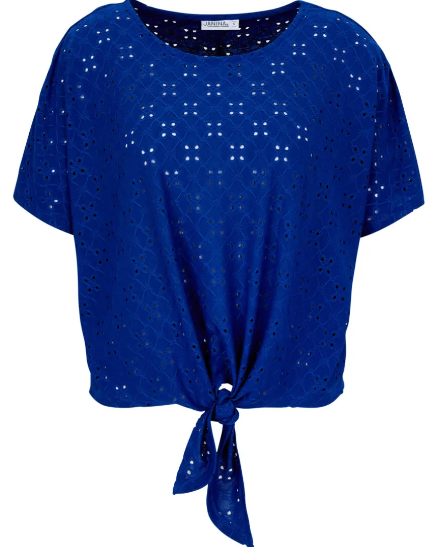 T-Shirt Lochmuster Janina, Knotendetail-KiK Onlineshop Sale