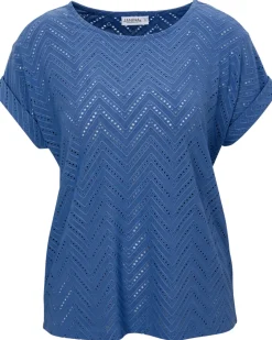 T-Shirt Lochmuster Janina, Stretchanteil-KiK Onlineshop Clearance