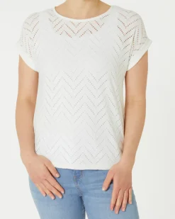 T-Shirt Lochmuster Janina, Stretchanteil-KiK Onlineshop Store