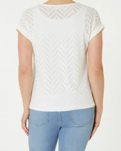 T-Shirt Lochmuster Janina, Stretchanteil-KiK Onlineshop Store