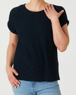 T-Shirt Lochmuster Janina, Stretchanteil-KiK Onlineshop Hot