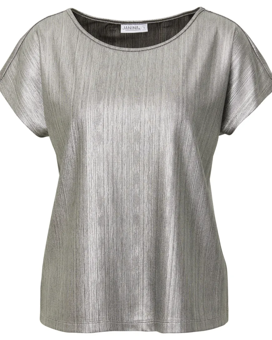 T-Shirt Metallic Janina, Rundhalsausschnitt-KiK Onlineshop Sale