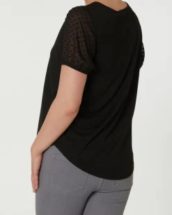 T-Shirt mit Chiffonärmeln Janina, Rundhalsausschnitt-KiK Onlineshop Best Sale