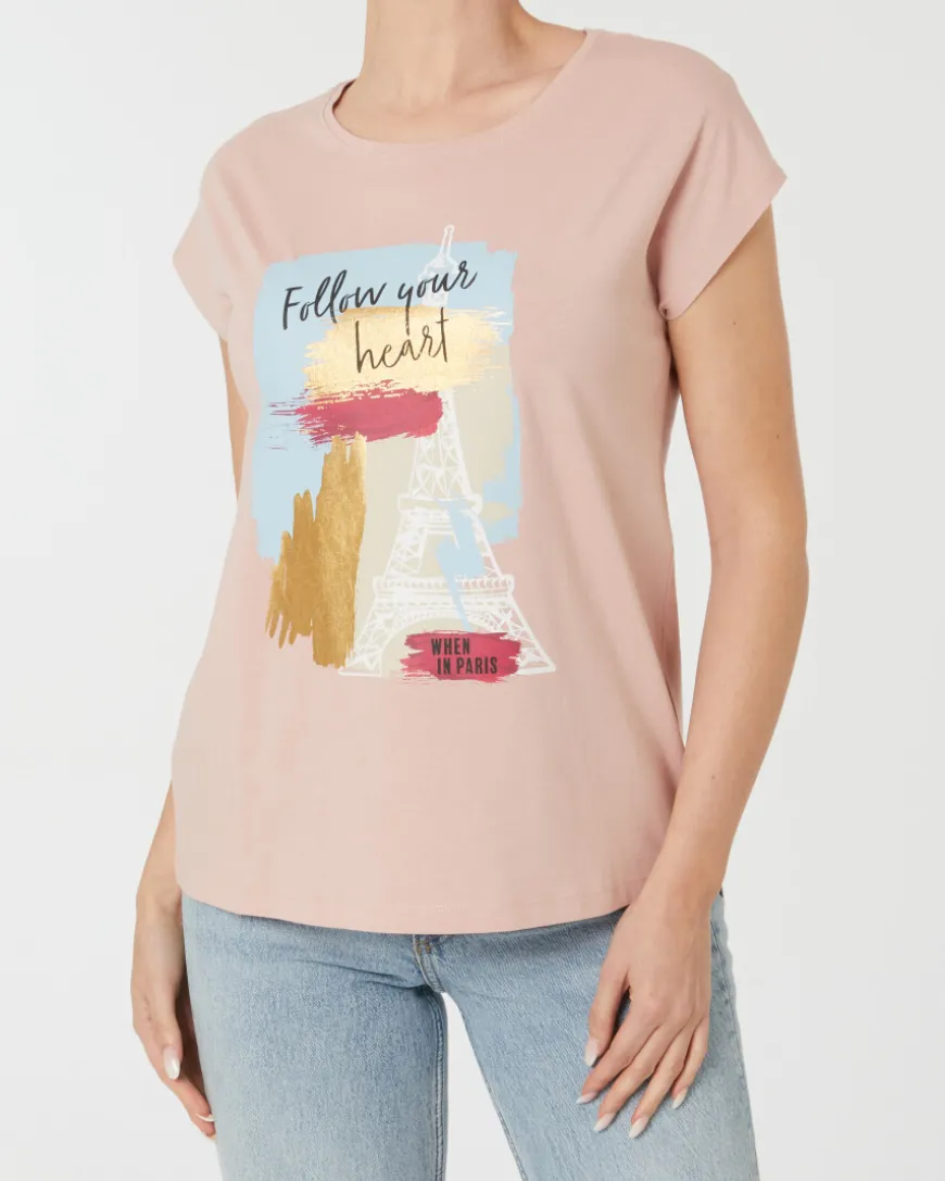 T-Shirt mit Fledermausärmeln Janina, Rundhalsausschnitt-KiK Onlineshop Clearance