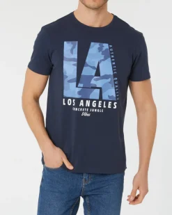 T-Shirt mit Frontprint X-Mail, Rundhalsausschnitt-KiK Onlineshop Best