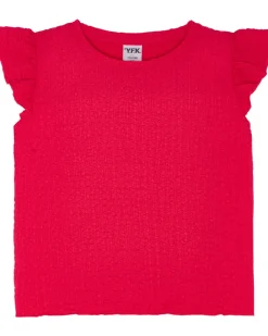 T-Shirt mit Knittereffekt Y.F.K., Rundhalsausschnitt-KiK Onlineshop Hot