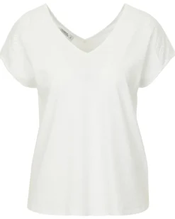 T-Shirt mit Lochmuster Janina, V-Ausschnitt-KiK Onlineshop Shop