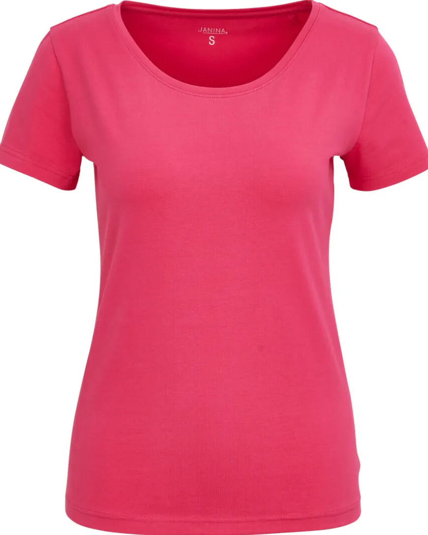 T-Shirt mit Rundhalsausschnitt Janina, Stretchanteil-KiK Onlineshop Outlet