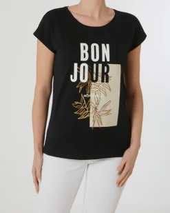 T-Shirt mit schimmerende details Janina, Rundhalsausschnitt-KiK Onlineshop Fashion