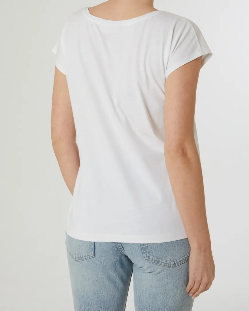 T-Shirt mit schimmernden Details Janina, Rundhalsausschnitt-KiK Onlineshop Sale