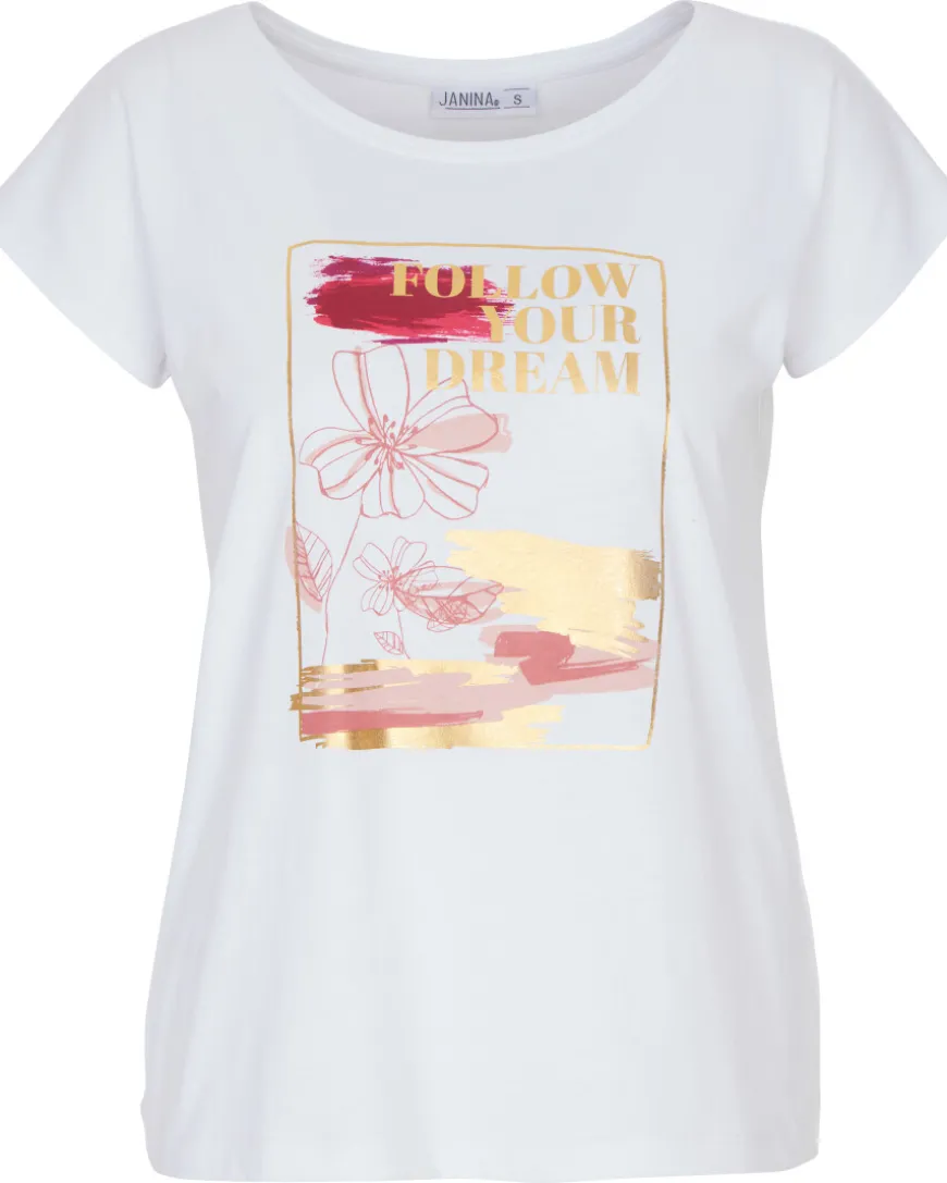 T-Shirt mit schimmernden Details Janina, Rundhalsausschnitt-KiK Onlineshop Sale