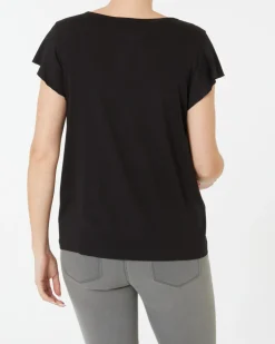 T-Shirt mit Spitzenausschnitt Janina, Stretchanteil-KiK Onlineshop Flash Sale