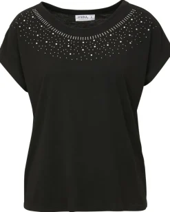 T-Shirt mit Strasssteinen Janina, Rundhalsausschnitt-KiK Onlineshop Cheap