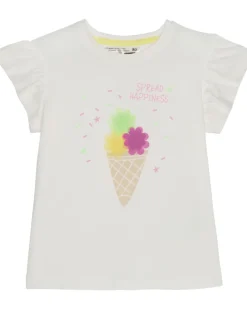 T-Shirt mit Tüllblumen Ergee, Schulterknöpfe-KiK Onlineshop Store