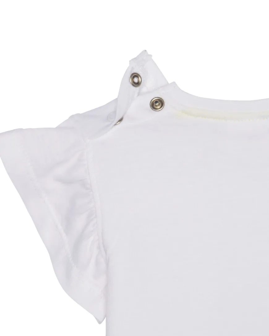 T-Shirt mit Tüllblumen Ergee, Schulterknöpfe-KiK Onlineshop Store