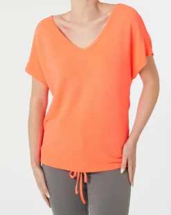 T-Shirt mit Tunnelzug Janina, V-Ausschnitt-KiK Onlineshop Fashion