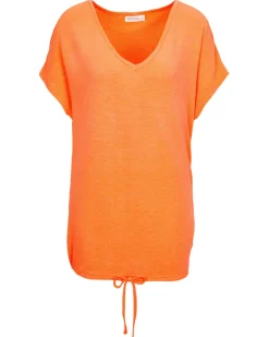 T-Shirt mit Tunnelzug Janina, V-Ausschnitt-KiK Onlineshop Fashion