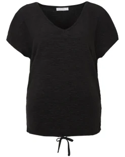 T-Shirt mit Tunnelzug Janina, V-Ausschnitt-KiK Onlineshop New