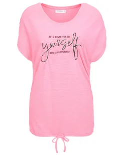 T-Shirt Neonfarbe Janina, Tunnelzug am Saum-KiK Onlineshop Cheap