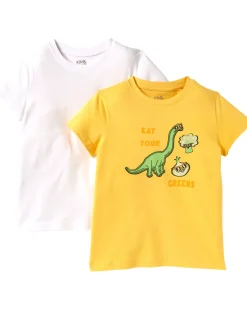 T-Shirts Rundhals 2er-Pack-KiK Onlineshop Flash Sale