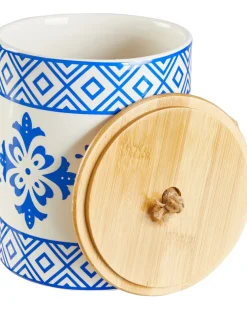 Vorratsdose mit Bambusdeckel ca. 13 x 16,5 cm-KiK Onlineshop Outlet