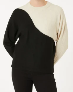 Zweifarbiger Pullover Janina, Rundhalsausschnitt-KiK Onlineshop Cheap