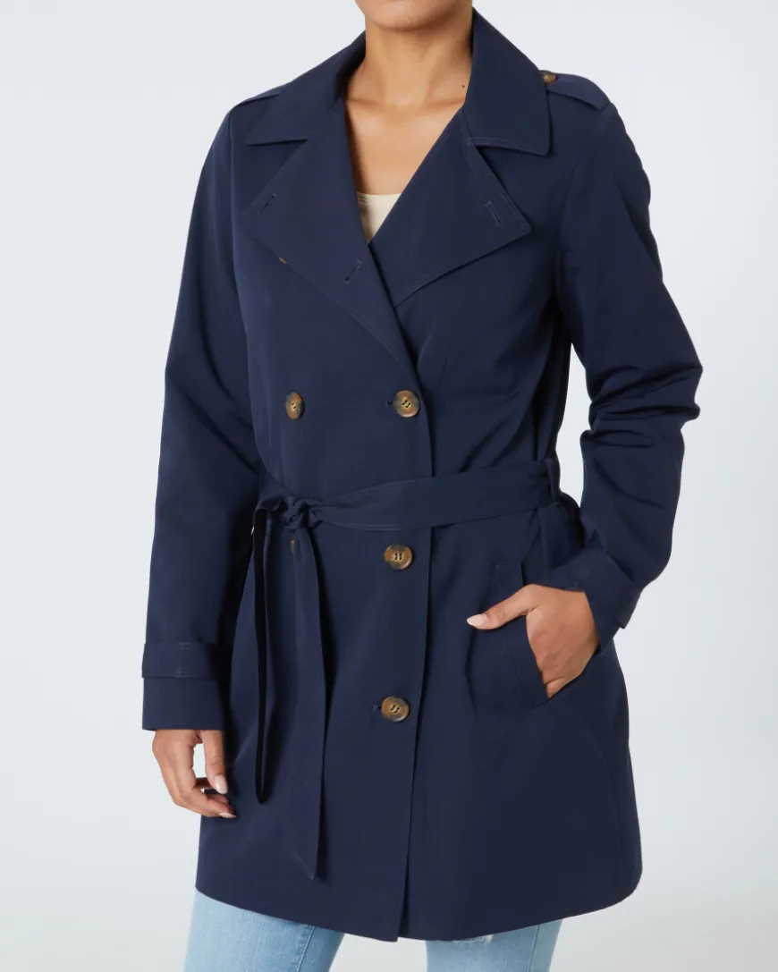 Zweireihiger Trenchcoat Janina, Knopfleiste-KiK Onlineshop Sale